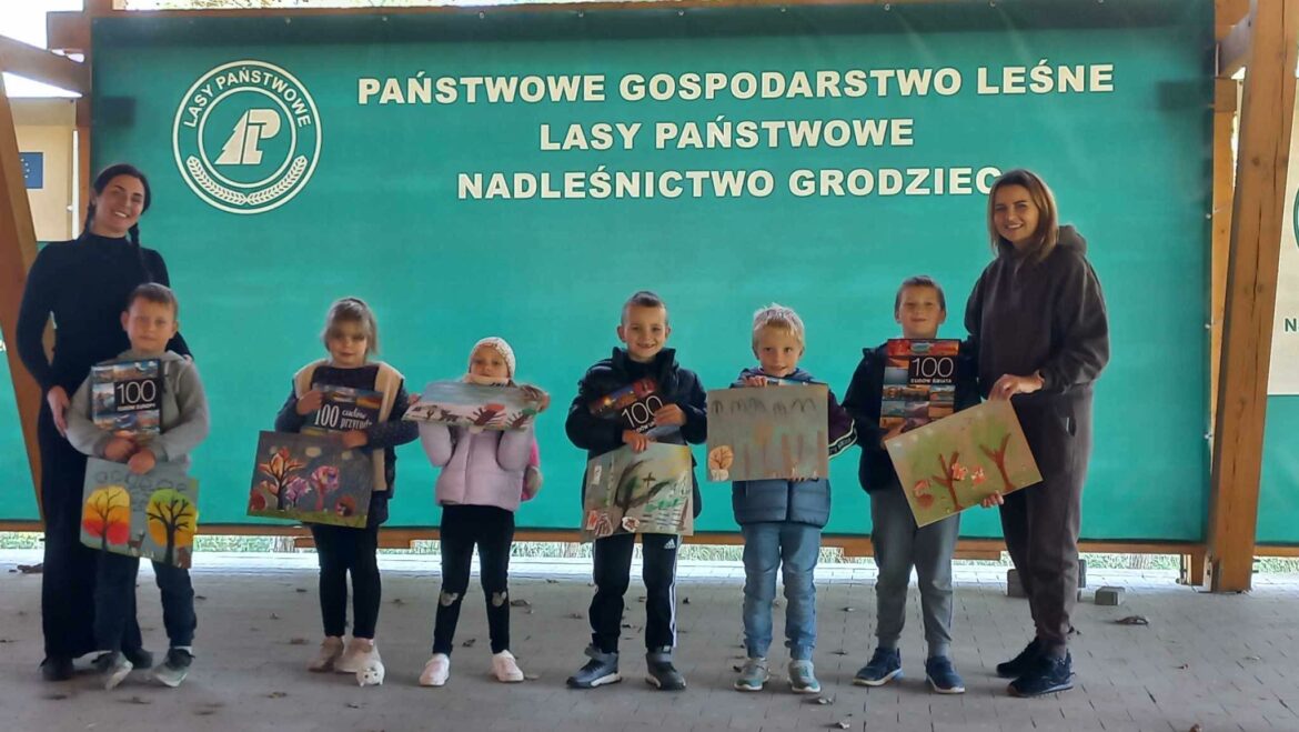 Wycieczka pierwszoklasistów do Nadleśnictwa Grodziec