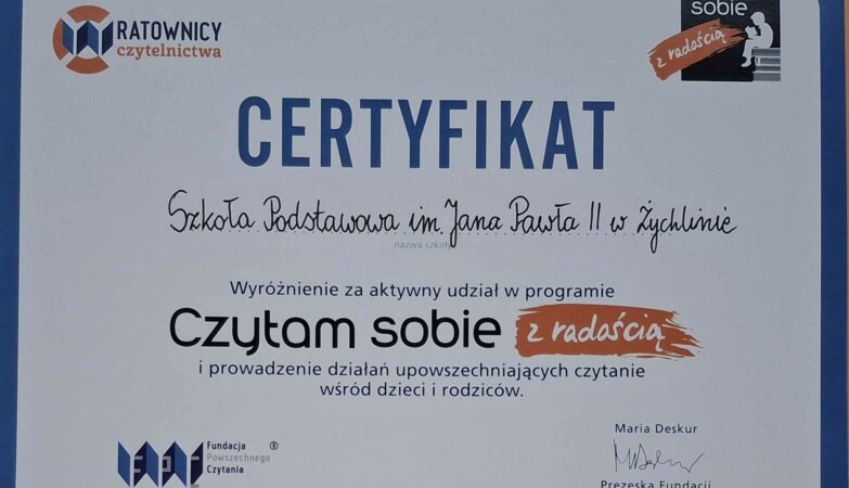 „Czytam sobie z radością” w klasie Ib