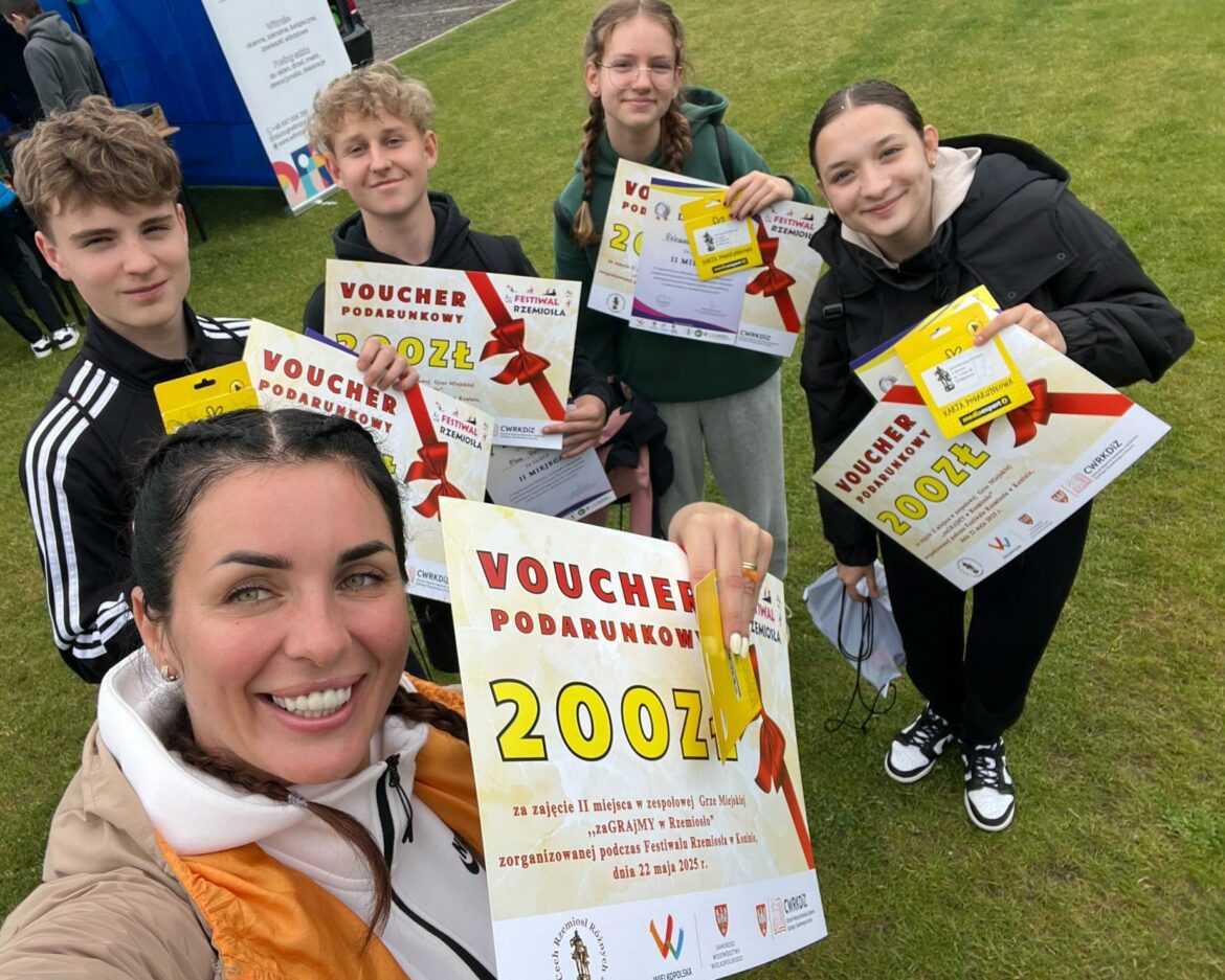 Uczniowie klasy VIIb na podium Festiwalu Rzemiosła!