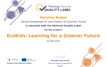 Klasa Vb z Krajową Odznaką Jakości eTwinning!