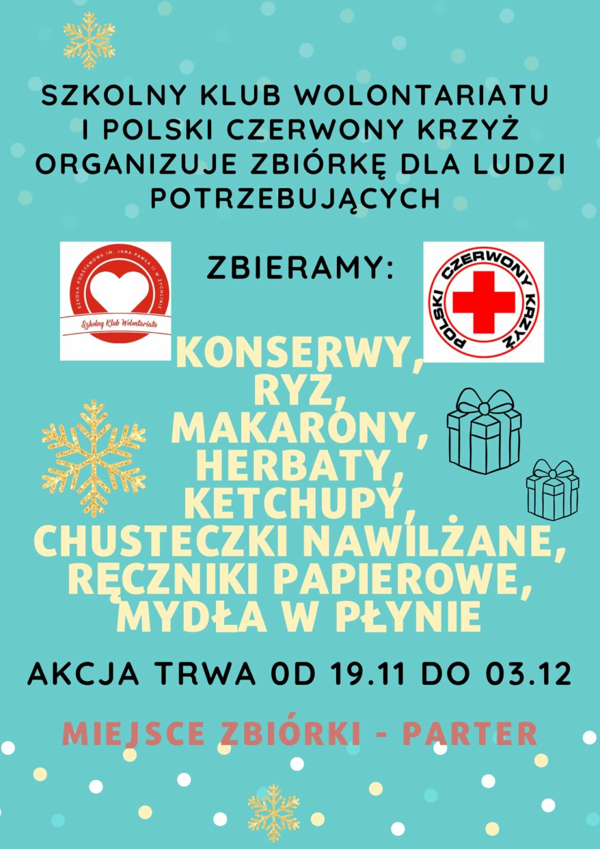 Zbiórka dla potrzebujących
