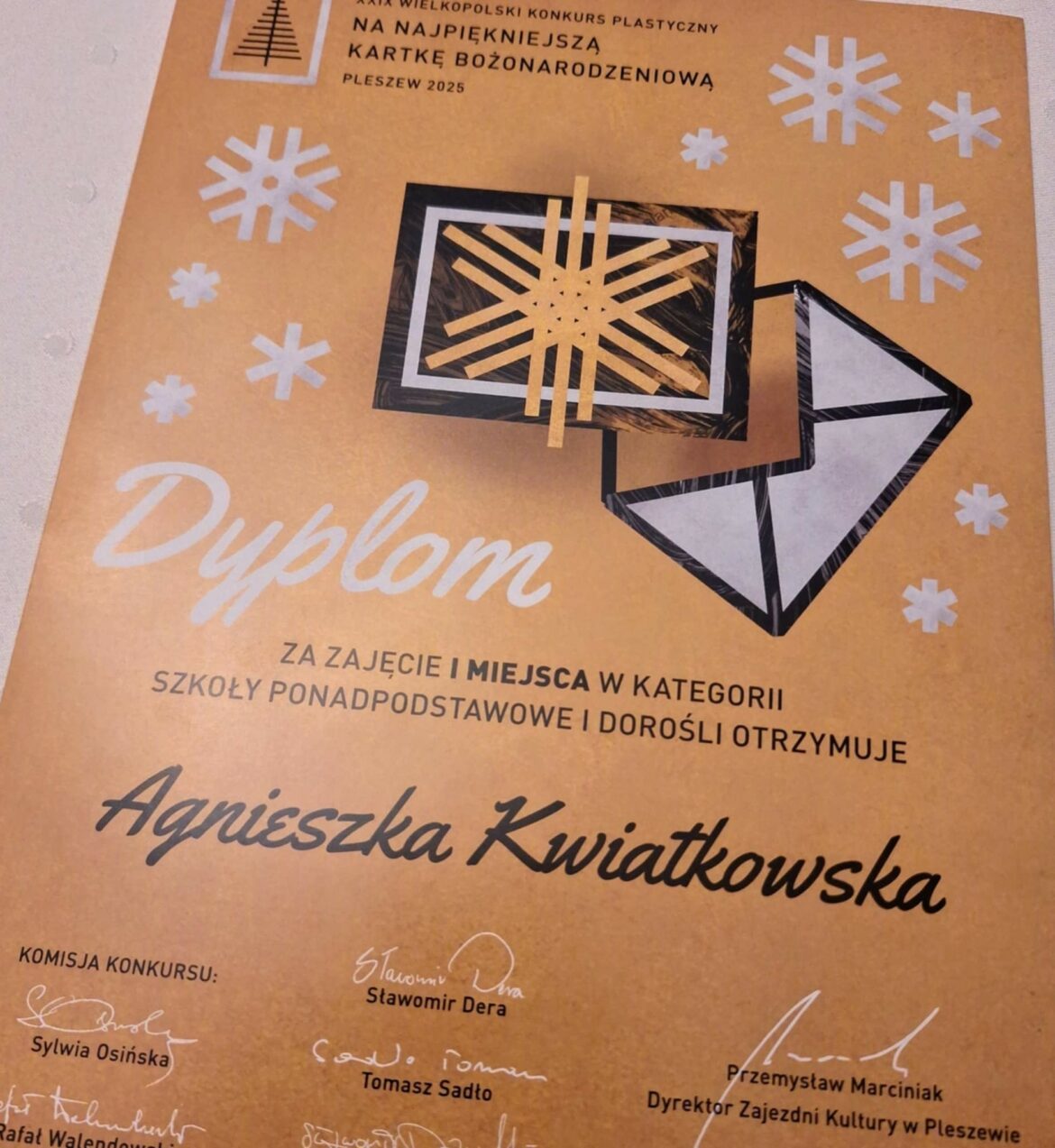 Artystyczny sukces – I miejsce w XXIX Wielkopolskim Konkursie Plastycznym