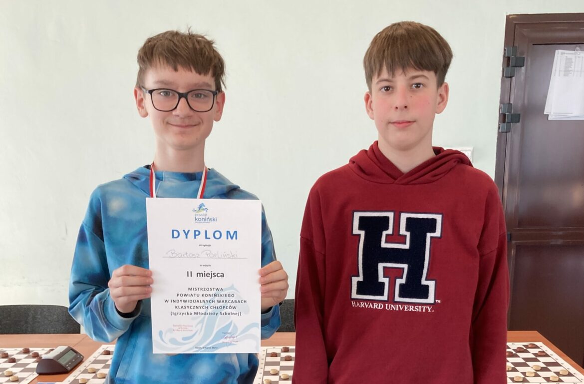 Duży sukces na Mistrzostwach Powiatu w warcabach
