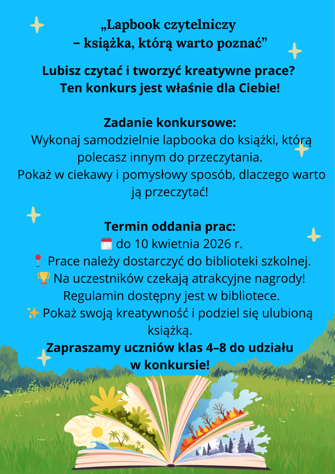 konkurs – lapbook czytelniczy