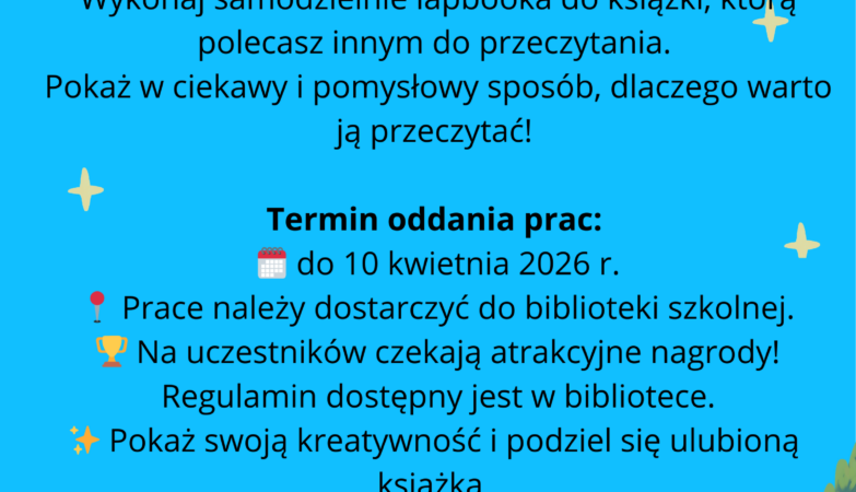 konkurs - lapbook czytelniczy