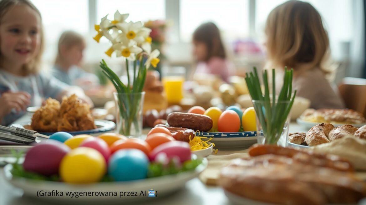 Śniadanie wielkanocne w przedszkolu